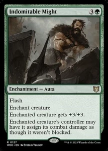 MTG - INDOMITABLE MIGHT - Wilds of Eldraine Com (R) - Picture 1 of 1