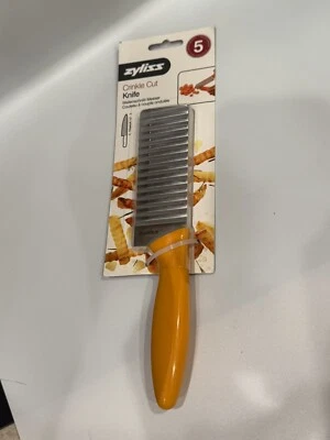 Cuchillo de corte arrugado ZYLISS, cortador de patatas y verduras, acero inoxidable NUEVO Foto 1 de 2