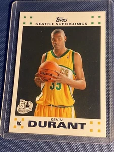 2007-08 Topps Rookie Set RC Kevin Durant #2 SEATTLE SUPERSONICS LONGHORNS - Bild 1 von 3