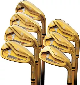 Mutsumi Honma MH608 Houou Gold 7 Irons Set - Picture 1 of 7