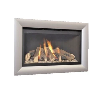 FLAVEL ROCCO HE HOLE IN THE WALL GAS FIRE + REMOTE -WORKING STAYS ON FULL LE6 - Picture 1 of 14
