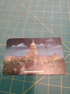 Postal del Capitolio del Estado de Austin Texas por la noche TX - Imagen 1 de 2