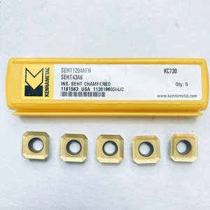 KENNAMETAL SEHT43A6 SEHT1204AFN nuevos insertos de carburo 1181583 grado KC730 5 piezas - Imagen 1 de 4