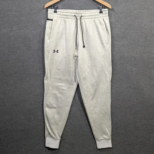 Under Armour Joggers in Pile Uomo Grande Sciolto Verde Chiaro Coulisse Conica - Foto 1 di 13