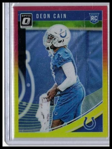 Donruss Optic #127 2018 Deon Cain rojo y amarillo - Imagen 1 de 2