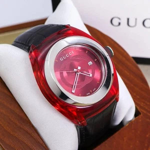 GUCCI SYNC Uhr GG Logo Datum Rot 1825 GUCCI,15843 - Bild 1 von 10