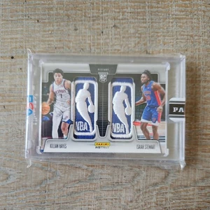 Killian Hayes Isaiah Stewart 2020 - 21 Panini Rookie NBA Logoman Patches 1/1 - Picture 1 of 2
