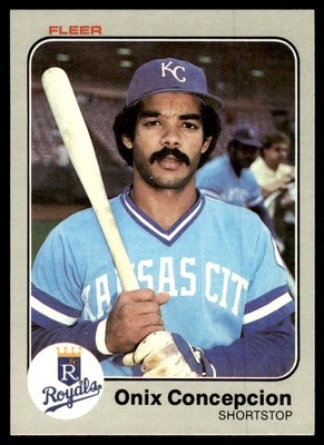 1983 Fleer Onix Concepcion Rookie Kansas City Royals #110 - Image 1 of 2