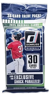 2025 Panini Donruss Baseball 30 Card Jumbo Value Cello Sealed Fat Pack