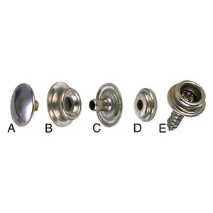 Perko Canvas Eyelet Nickel/Brass Snaps Fasteners 100 Pieces - Picture 1 of 1