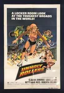 UNHOLY ROLLERS (1972) Original Folded Movie Poster - Picture 1 of 1