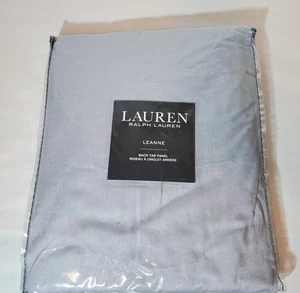 Lauren Ralph Leanne Grey Back Tab Rod Pocket Curtain Panel 50”W x 63”L - Picture 1 of 7