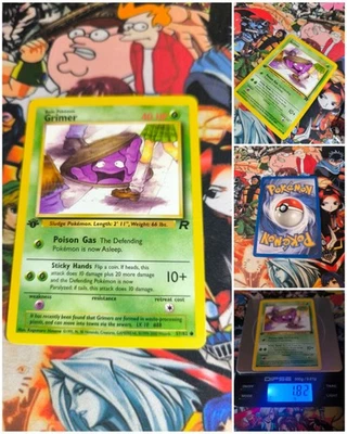 Pokemon Grimer 🇬🇧 Nm  1. Edition Team Rocket Sammlung Og Card Karte  - Bild 1 von 4