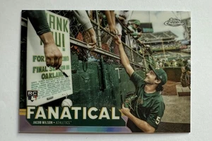 2025 Topps Chrome Jacob Wilson RC Rookie Fanatical Case Hit SSP FAN-23 Non Auto - Picture 1 of 2