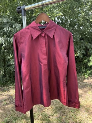 Blusa vintage años 90 Express roja con botones para mujer talla 7/8 Foto 1 de 4