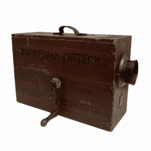 Vintage norwegisches Muster rotierendes Nebelhorn - nicht funktionsfähig - Bild 1 von 7