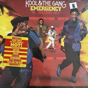 Kool & the Gang Emergency Vinyl Vinyl LP (1984) Hype/Shrink VG+/EX - Foto 1 di 6