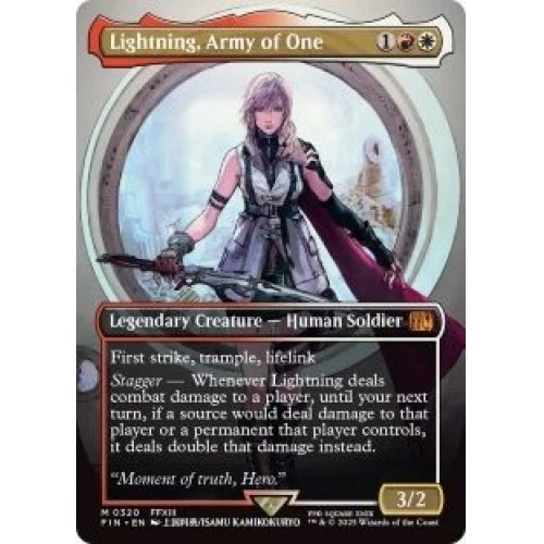 Lightning, Army Of One (borderless) (320) M/NM Magic MTG Final Fantasy - Image 1 of 1
