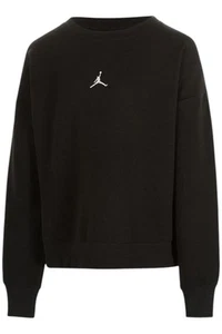 Jordan Kid's Girls Essentials Crew Sweater Black - Picture 1 of 1