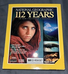 National Geographic 112 Years, 32 CD-ROM Collector's Edition -New, Sealed. - Picture 1 of 9