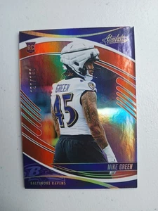 Panini Absolute Football Mike Green Spectrum Orange 2025/150 (RC) Ravens #160 - Imagen 1 de 2