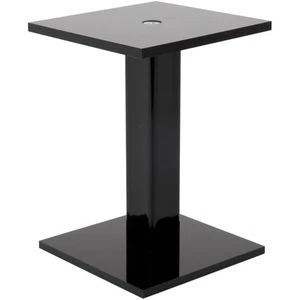 Elevador de exhibición de pedestal de barra cuadrado acrílico negro Plymor, 4,375" x 3" x 3" - Imagen 1 de 2