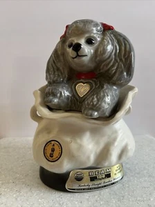 James B. Beam Distilling Co DEKANTER Tiffany Pudel Hund mit Stopfen EUC - Bild 1 von 8