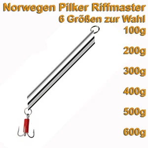 Pilker Riffmaster Tiefentaucher Tiefseepilker Norway 100 - 600g for Mackerel - Picture 1 of 42