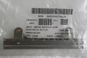 British Full Size:"3-SPACE MEDAL BROOCH BAR" (Firmin Made, in Unopened packet) - Picture 1 of 3