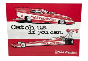 Tarjeta de recuerdo autógrafa del equipo oficial Winston de RJR Reynolds Tobacco Co. 1997 - Imagen 1 de 2