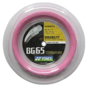 Yonex BG65Ti Badminton String BG 65 Ti - 200m Reel - Pink - Picture 1 of 1