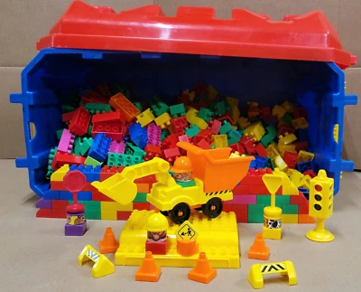 Mega blocos de construção e equipamentos de construção usados bônus vagão de armazenamento lote # 3 - Imagem 1 de 4