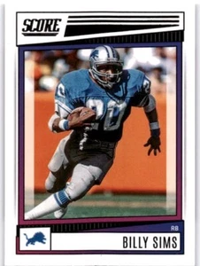 BILLY SIMS 2022 Panini Score #92 Detroit Lions HOF - Picture 1 of 2