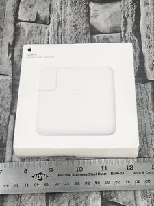 GENUINE Apple 96W USB-C Power Adapter - WHITE (MX0J2AM/A) NEW SEALED! - Picture 1 of 6