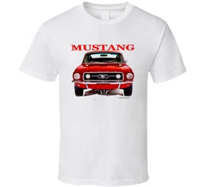 67 Fastback Front Back 2 Sided Musclecar Stang Ponycar Gift T Shirt - Picture 1 of 4