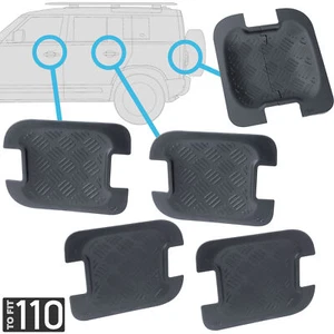 Door Handle Bowl Protection Chequer Plate 5pc Kit for Defender 110 130 4dr L663 - Picture 1 of 13