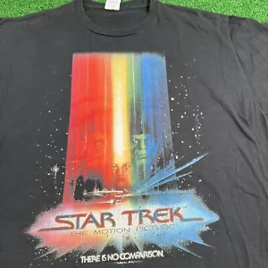 Star Trek: The Motion Picture Rainbow Poster T-Shirt Black Mens Size XL - Picture 1 of 10