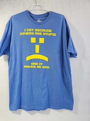 Men's The Big Bang Theory Tee| Blue w/ Yellow Graphics| Size XL - Image 1 of 4