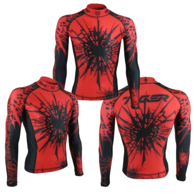 TMA Sports Mens Compression Shirts Base Layer Athletic Gym MMA BJJ Rash Guard - Image 1 of 2