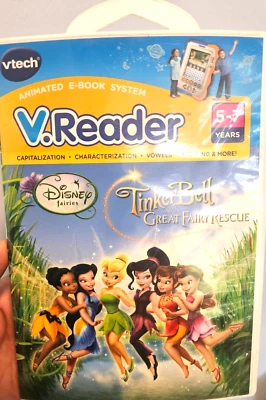 V Tech Animated E-Book System V Reader Disney Fairies Tinker Bell Great rescue - Image 1 of 3