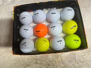 60 Nitro (white & colors) Near Mint golf balls - Picture 1 of 1