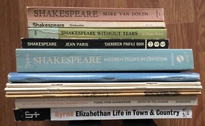 WILLIAM SHAKESPEARE Drama Studies 12 Book / Booklet Lot About THE BARD - Imagen 1 de 6