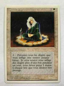 CERCLE DE PROTECTION : BLEU Revised FWB French 1994 Magic MTG COP: Blue HP - Picture 1 of 2