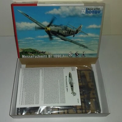 MESSERSCHMITT BF 109 E1 LEGIONE CONDOR SPAGNA NAZIONAL.  KIT SPECIAL HOBBY 72459 - Immagine 1 di 3