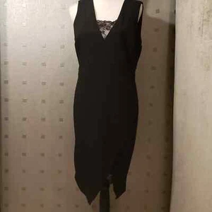 New THALIA SODI, Black laced dress, Size L, V-Neck - Picture 1 of 10