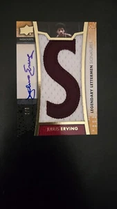 2014-15 JULIUS ERVING AUTO PONTE SUPERIORE LEGGENDARIO LETTERMEN FIRME PATCH #2/3! - Foto 1 di 14