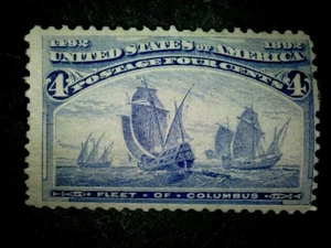 USA 233 4 Cent Columbian Expo ss MOGNH ScCV 140 $ - Bild 1 von 2