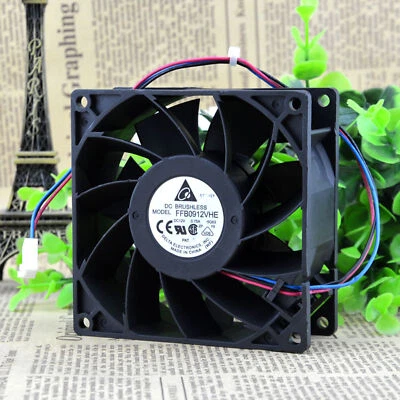 Delta FFB0912VHE 9CM 9038 12V 0.75A High Airflow Chassis Cooling Fan - Image 1 of 3