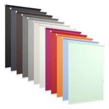 Roller Blinds Free-Hanging Wall Ceiling Alu Mount 12 Colours up to 1700x3000