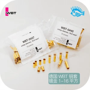 WBT audiófilo hifi terminal chapado en oro 2.5-16 manga de cobre engarce cuadrado - Imagen 1 de 5